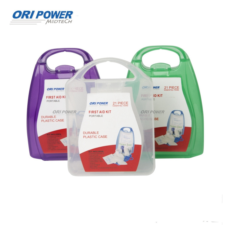 Oripower Hot Sales Large Plastic First Aid Box Portable First Aid Kit PP Plastic Home Medical Kit Medicine Storage