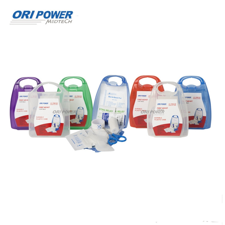 Oripower Hot Sales Large Plastic First Aid Box Portable First Aid Kit PP Plastic Home Medical Kit Medicine Storage