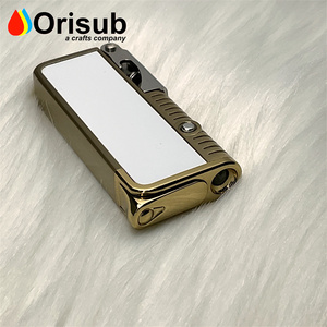 Sublimation blank metal lighter electric lighter usb rechargeable with custom logo