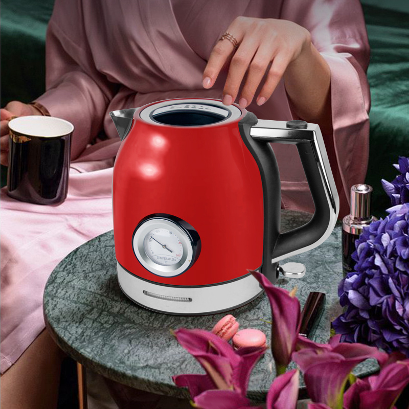 Excellent Red Hot Water Kettle Electric 1.8l electric kettle for hotel household commercial