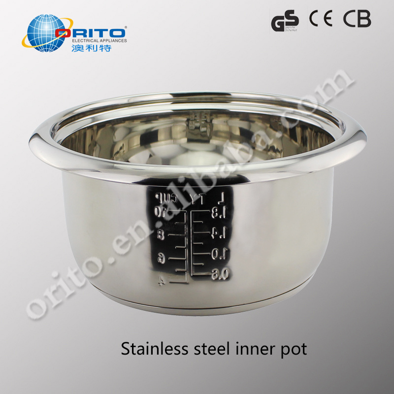 National solar cylinder rice cooker with stainless steel inner pot