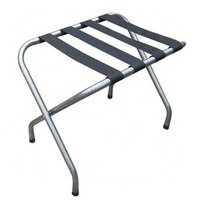 H021 Steel Folding Luggage Racks Durable Metal Powder Coated Stand for Guest Bed Room Hospitality Supply Hotel Furniture