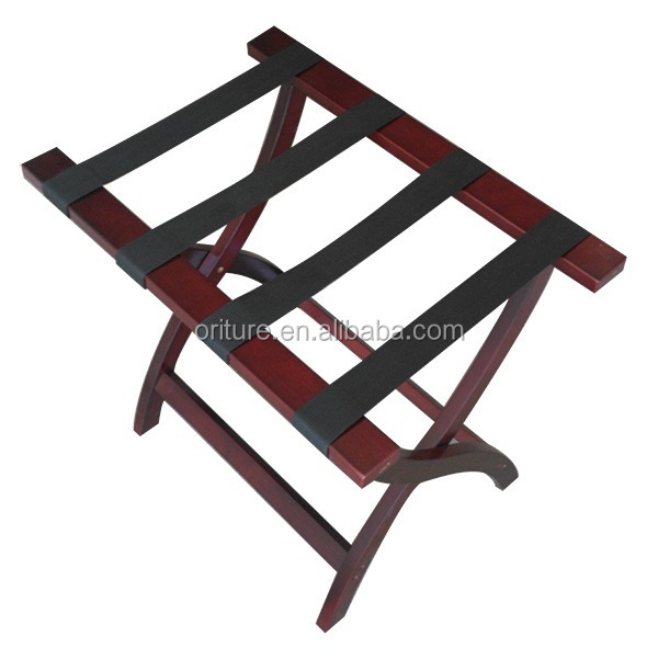 H017 Modern Solid Wood Folding Luggage Rack for Hotel Bed Room for Hospitality Supply and Hotel Furniture