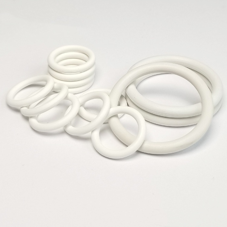 Food Grade White Fluorine Rubber O-Ring FDA Approved Seal Ring for Equipment & Lids