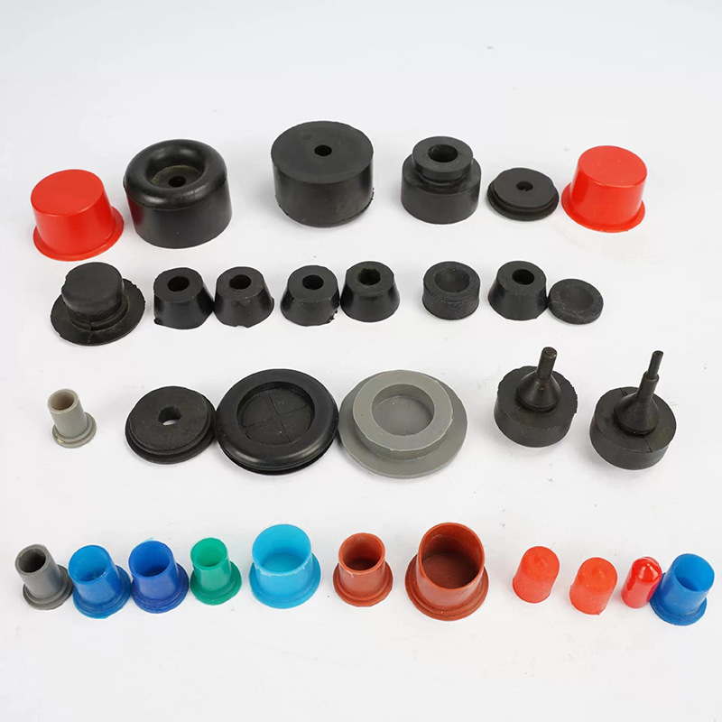 Custom Wear Resistant Square Connector Rubber Grommet Injection Molded Round Nr Epdm Rubber Grommets