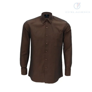 Menswear Wholesale High Quality Long Sleeve Business Shirt with Natural Cotton Texture for An Elegant Look