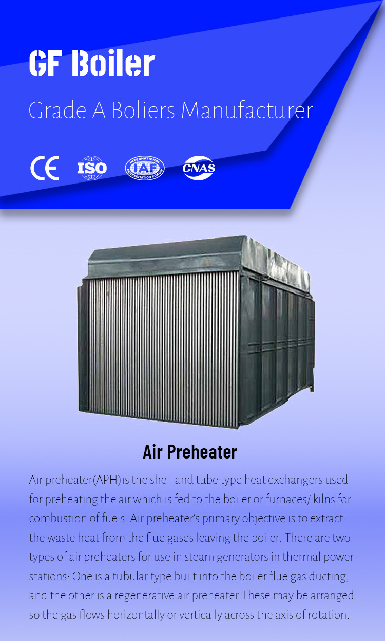 High Performance Power Station Waste Oil Boiler Heat Exchanger Boiler Air Preheater