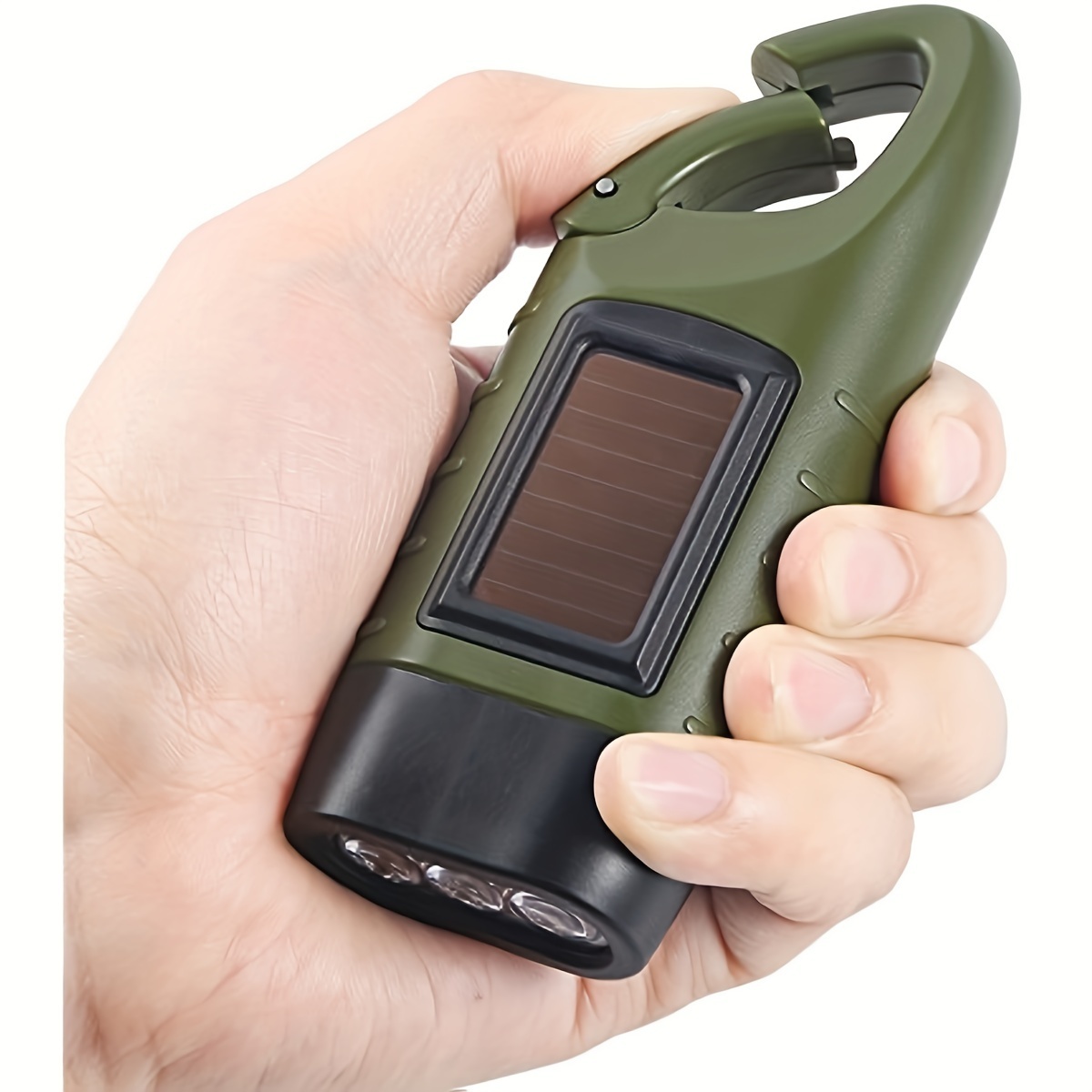 Orlite Multi Function Hand Crank  Survival Emergency LED Keychain for Outdoor Sports Solar Powered Rechargeable LED Flashlight