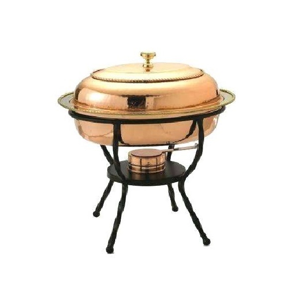 Metal Round Designer Food Serving Chafing Dish