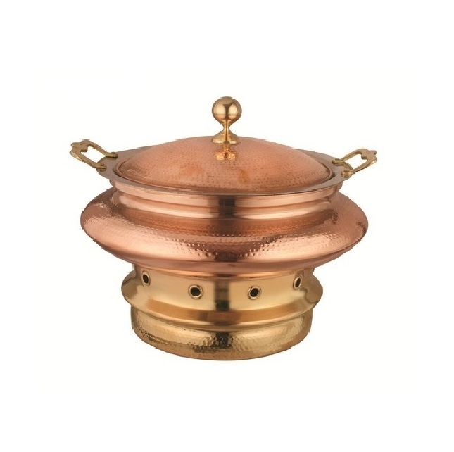 Metal Round Designer Food Serving Chafing Dish