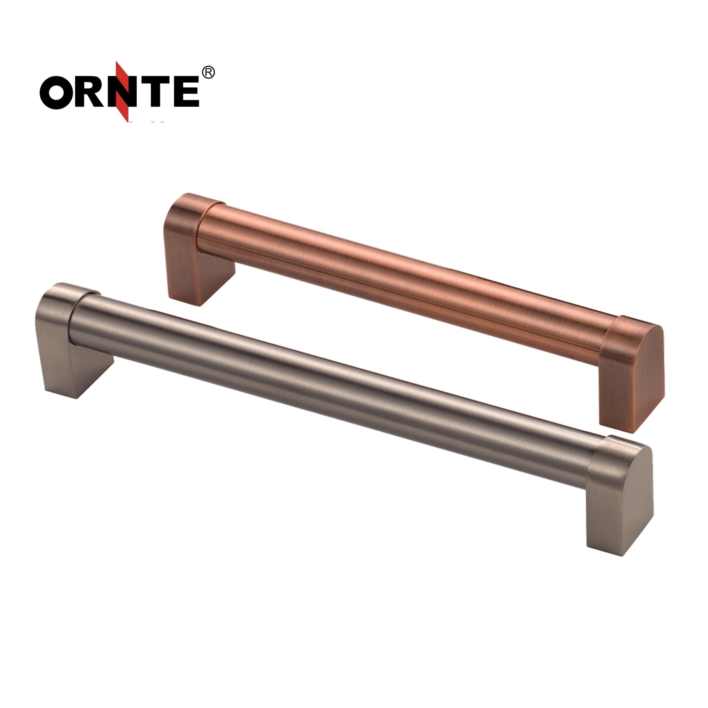 ORNTE Modern Design Furniture T Bar Drawer Cabinet Cupboard Door Handle Stainless Steel Metal Push Flush Pull Handles