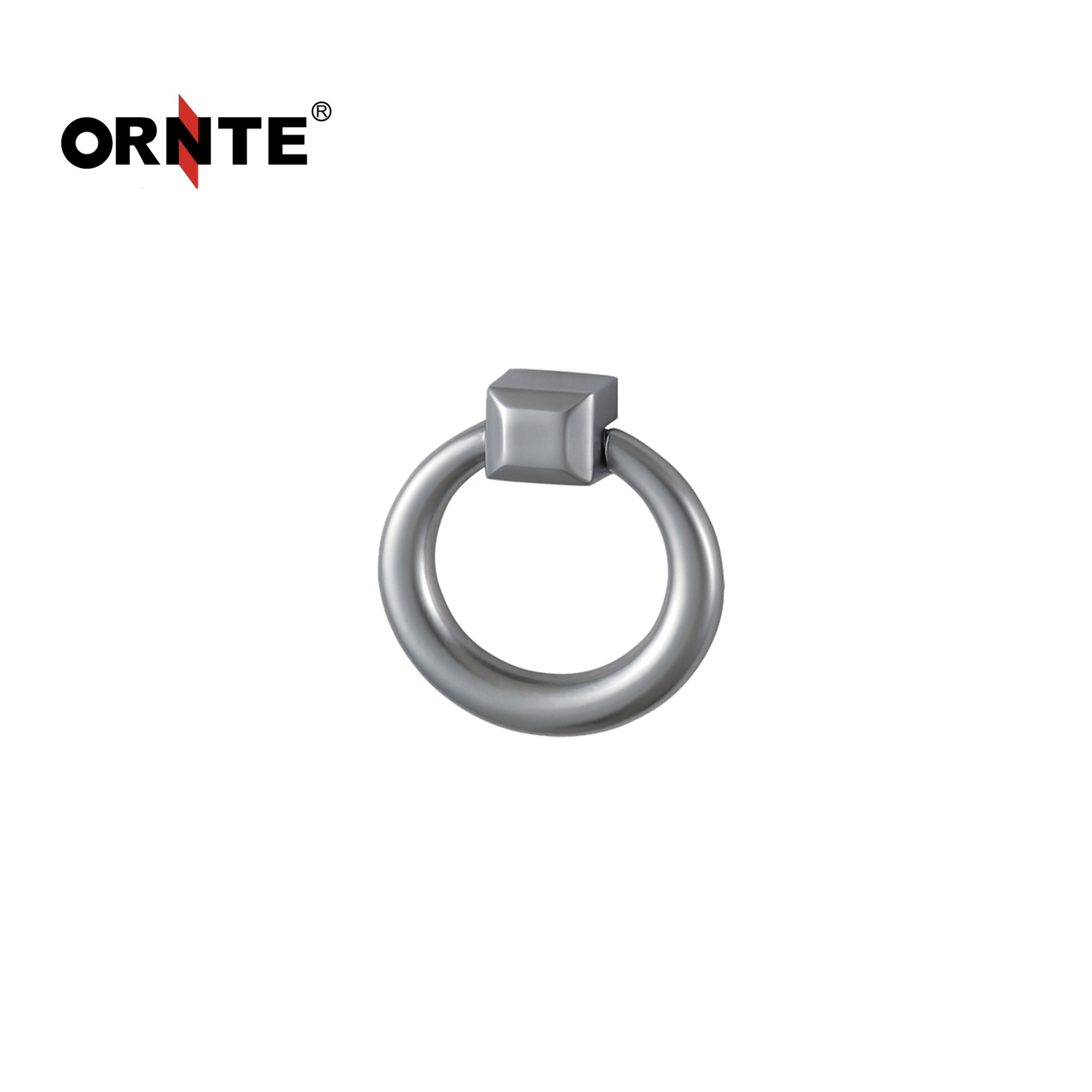 ORNTE Gold Black Chrome Nickel Wire Drawing Zinc Alloy Circle Finger Hardware Cabinet Pulls Bedroom Ring Furniture Handles