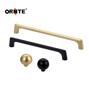 ORNTE Modern Cupboard Pull Gold Bronze Furniture Wardrobe Door Cabinet Handles