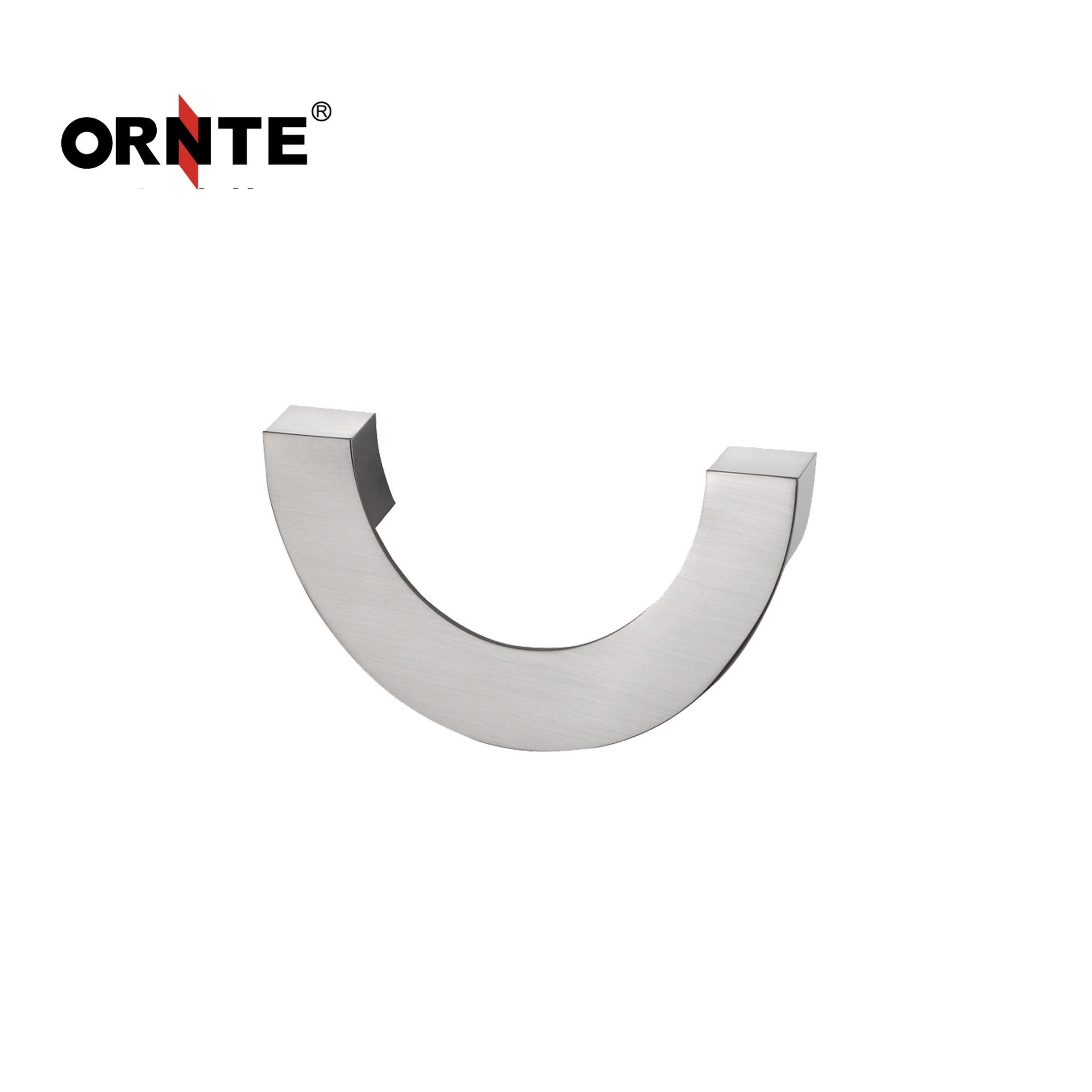 ORNTE Brass Half Moon Wardrobe Handles And Knobs Cabinet Semi Circle Pull Handles Furniture Hardware Factory