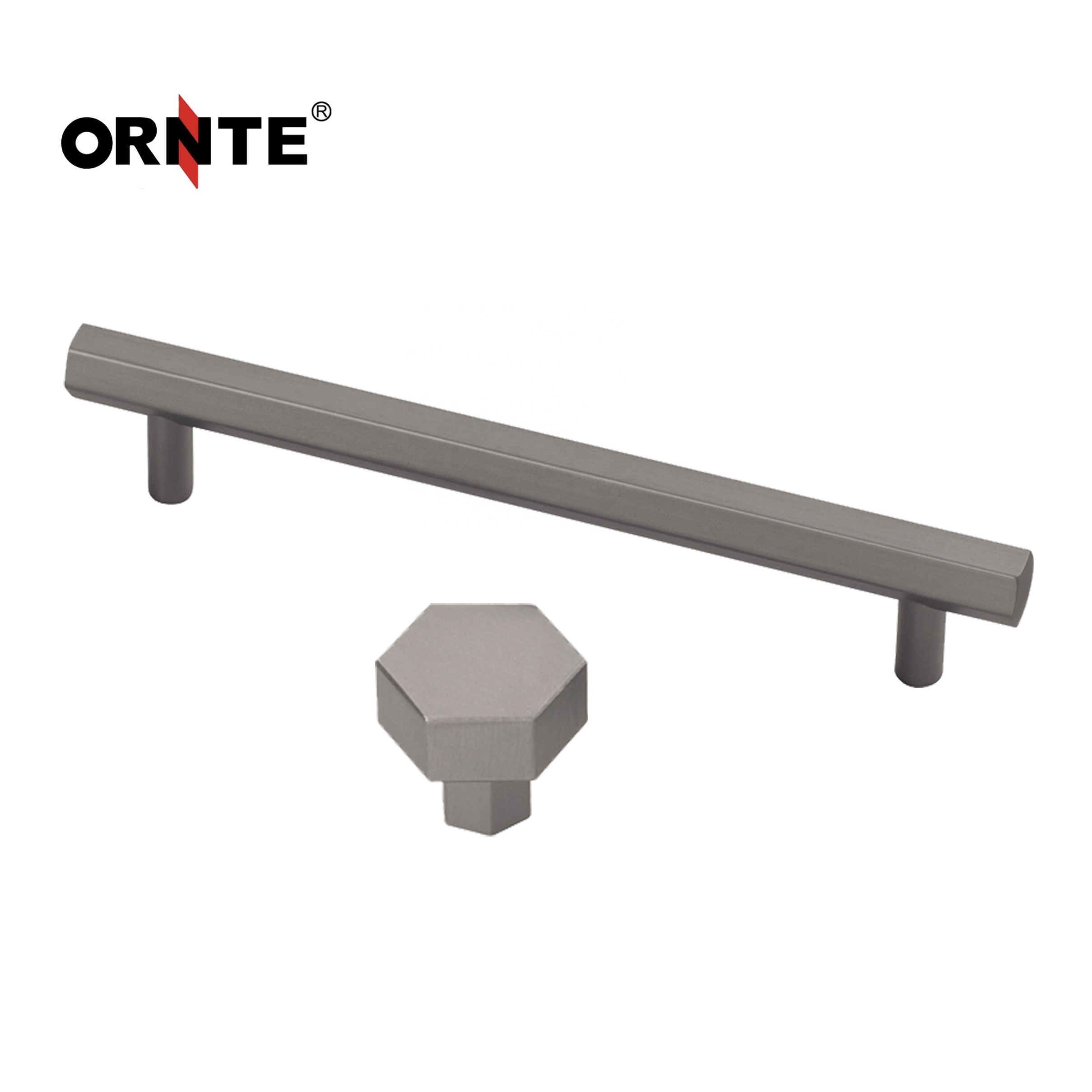 ORNTE Aluminium Alloy Pulls Furniture Hardware Kitchen Cabinet Cupboard Dresser Wardrobe Drawer Door Black Modern Pull Handles