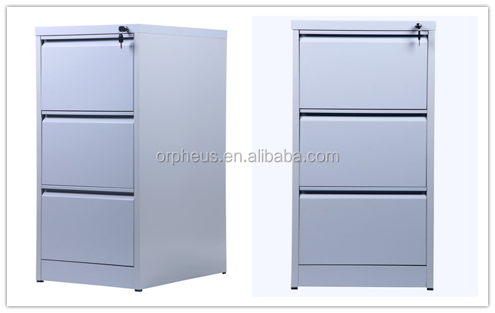 Letter size file Folder Storage Office Lockable Pulling steel Locker Vertical 3 drawers metal file cabinet