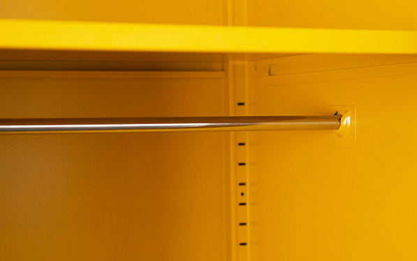 Mustard Yellow  2 Door Stand Locker Metal Clothing Storage Wardrobe Hot Selling Metal Locker Dresser Armoire With Feet