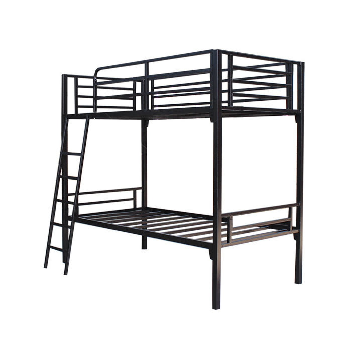 New Design Double Queen Size Good Quality Heavy Duty Steel Loft Bed for Adult Bunk Bed with staircase