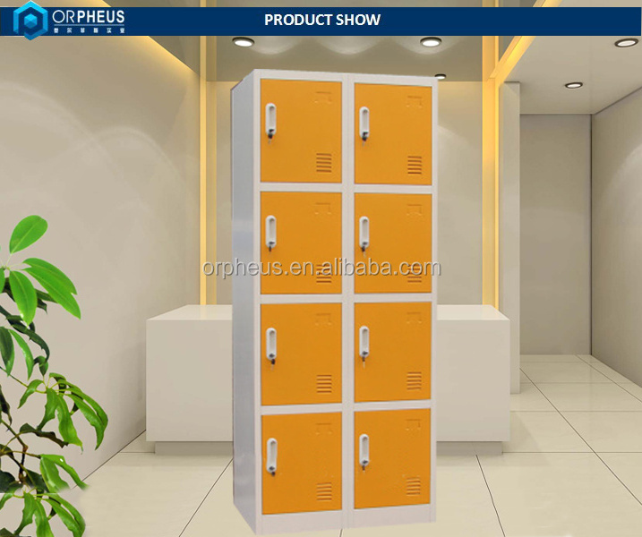 Casilleros metalicos Beige Clothes storage 8 Door Mining Labor Metal Locker