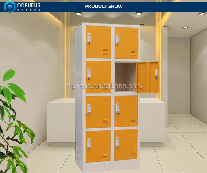 Casilleros metalicos Beige Clothes storage 8 Door Mining Labor Metal Locker