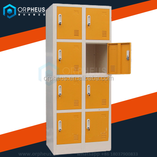 Casilleros metalicos Beige Clothes storage 8 Door Mining Labor Metal Locker