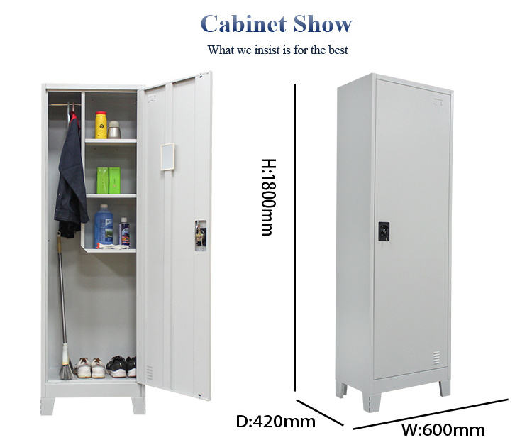 Competitive Price Tools Storage Cabinet Sanitary Mop Broom Cupboard