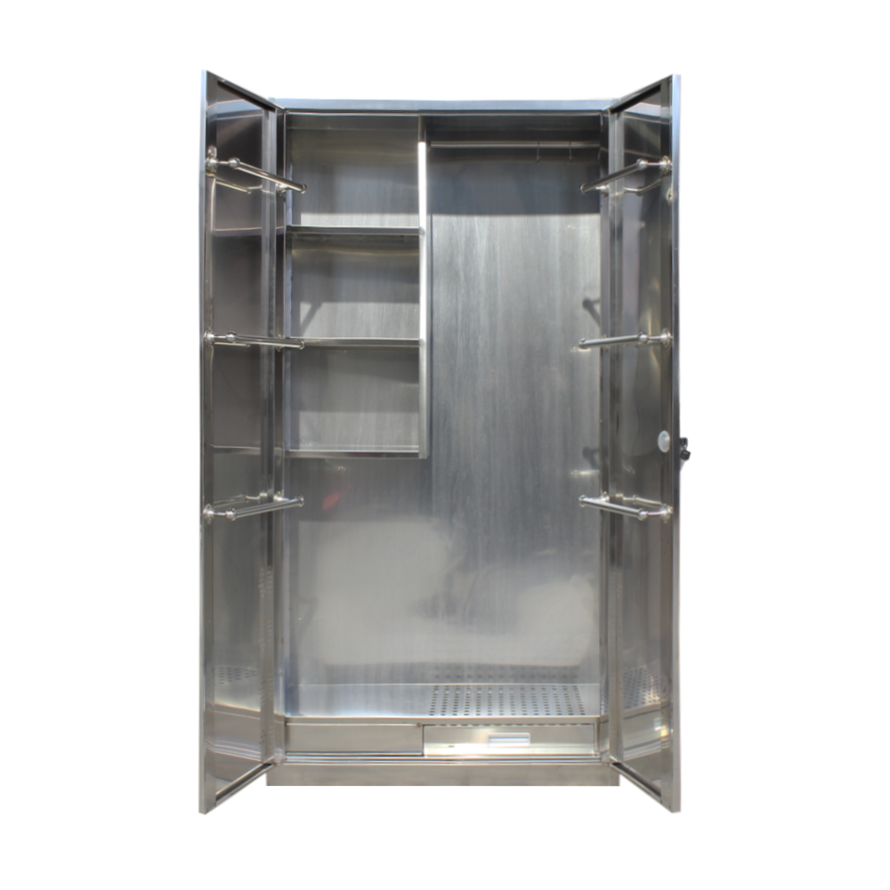 Stainless Steel Janitorial Locker Cleaning And Janitorial Supplies Cabinet In Stock