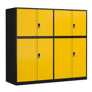 Customized steel car bonnet storage cabinet with electronic lock outdoor garage bike lockers parking metal tool cabinet