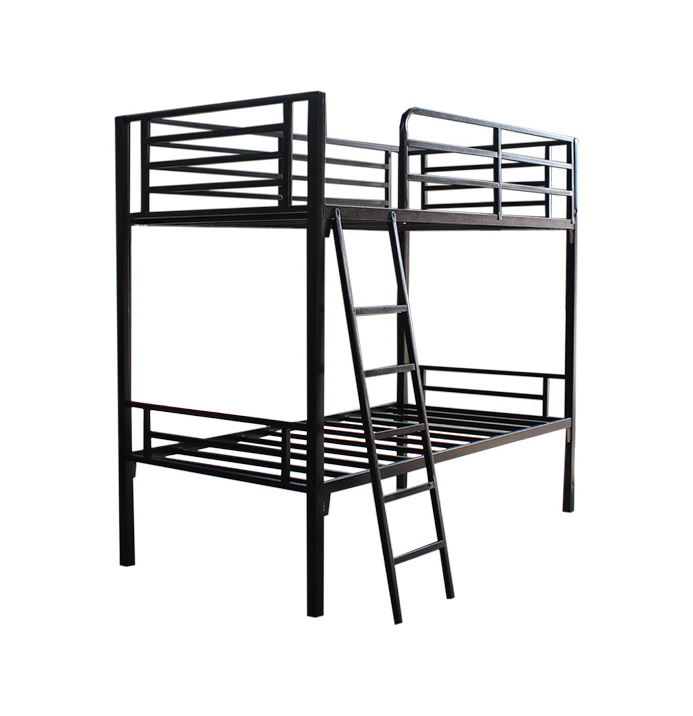 New Design Double Queen Size Good Quality Heavy Duty Steel Loft Bed for Adult Bunk Bed with staircase