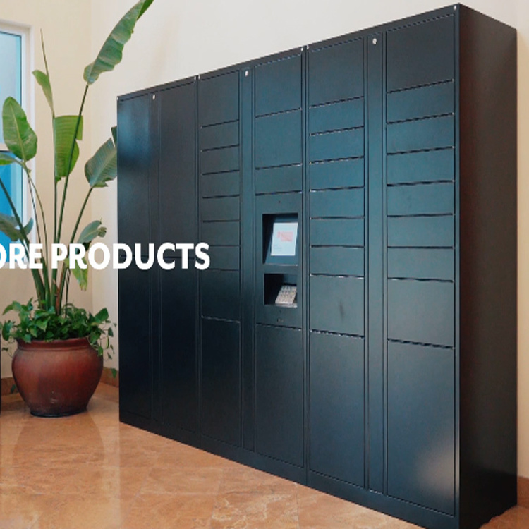 Metal Outdoor Intelligent Parcel Delivery Lockers 24/7 Parcel Locker