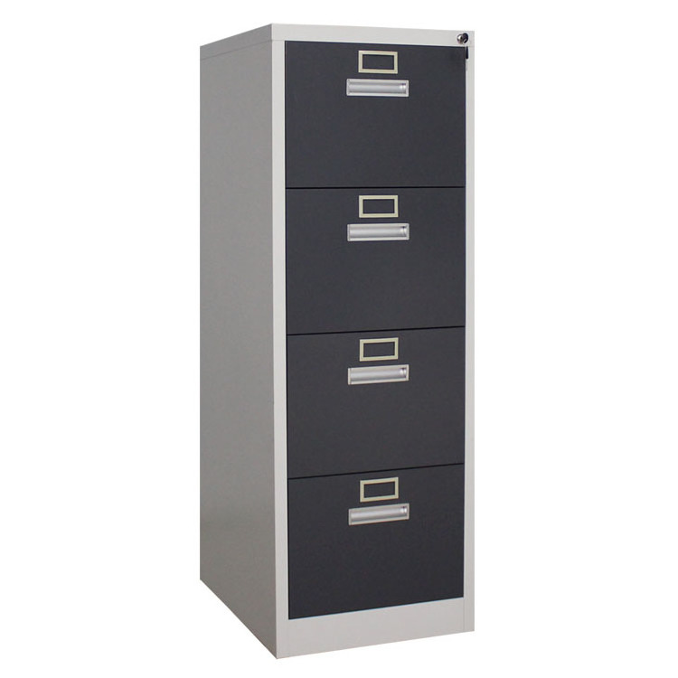 Under Desk Office File Storage Furniture Black Pedestal Lockable Steel Cupboard 4 Drawers Metal Office File Cabinet