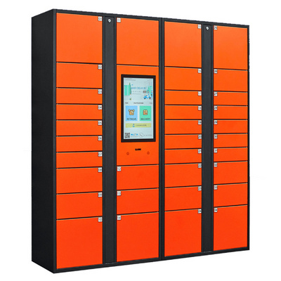 Metal Outdoor Intelligent Parcel Delivery Lockers 24/7 Parcel Locker