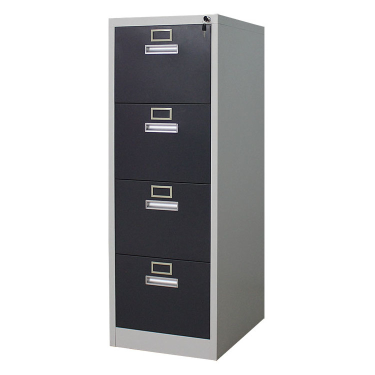 Under Desk Office File Storage Furniture Black Pedestal Lockable Steel Cupboard 4 Drawers Metal Office File Cabinet