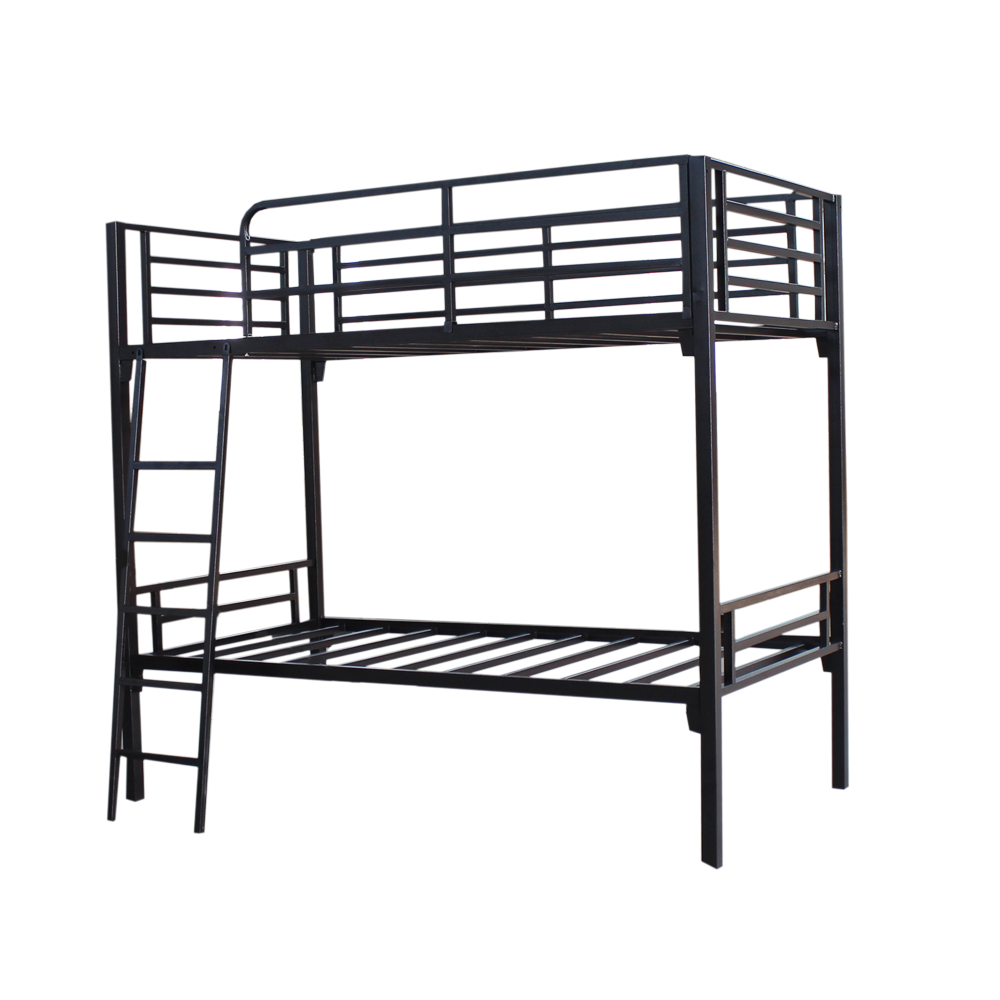 Modern Furniture iron Double bed frame loft  Bunk Beds With Ladder for school home hotel