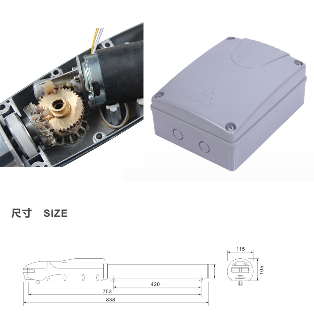 500KG Automated Kits Dual Operator Double Arm Swing Gate Opener