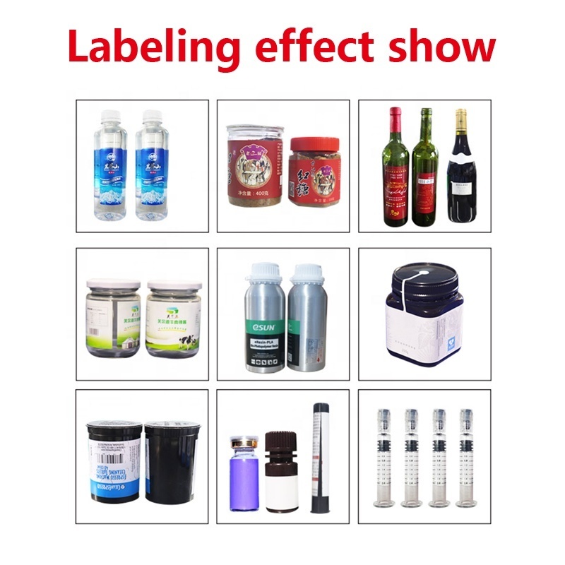 Spot 3ml small plastic glass automatic ampoule round bottle labeling machine or semi-automatic bottle labeling machine