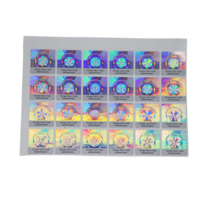 Orshang Exclusive Custom Holographic Vinyl Sticker Reflective Holographic Anti-counterfeiting Sticker