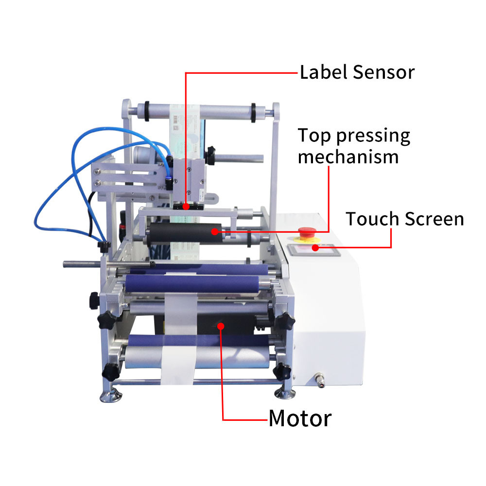 Orshang Semi-automatic Vial Labeling Machine Round Bottle Automatic Labeling Machine Water Bottle Labeling Machine