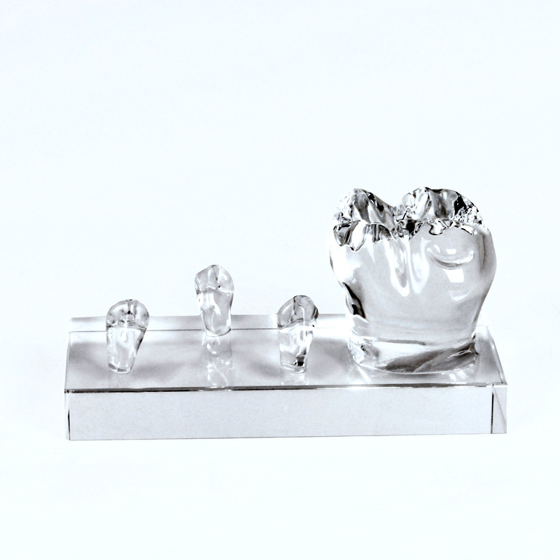 glass crystal business card holder for dental decors and promotion gifts