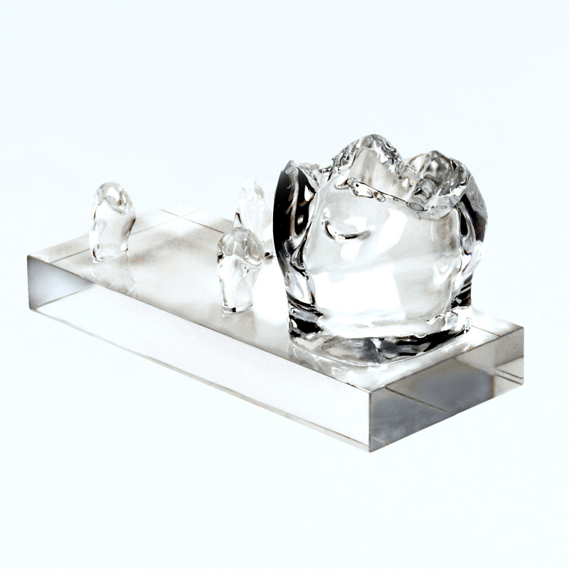 glass crystal business card holder for dental decors and promotion gifts