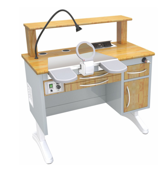 dental lab technician table used dental workstation with micromotor link steel tap