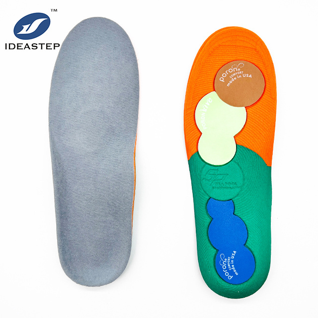 Ideastep Poron sport insole for Basketball skating,  Cushioning Poron matatarsal, less rebound Poron heel pad Insoles