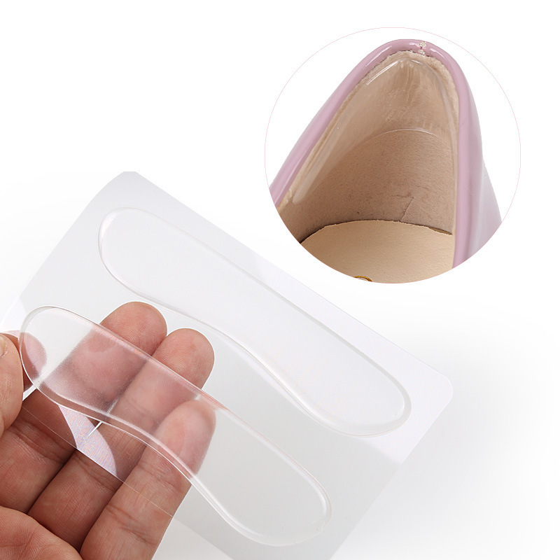 Gel Silicone Heel Grip Liner Shoe Insoles Pads Cushions Paste Stickers,Silicone Nursing Small Round Shoes Heel Stick