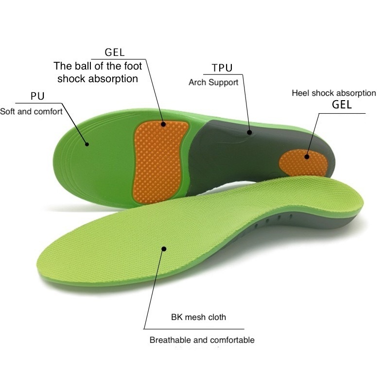 Manufacturer Arch Support insole Comfort High Arch Full Length Orthotic Over Pronation Fallen Arch Flat Feet Orthopedic Insole