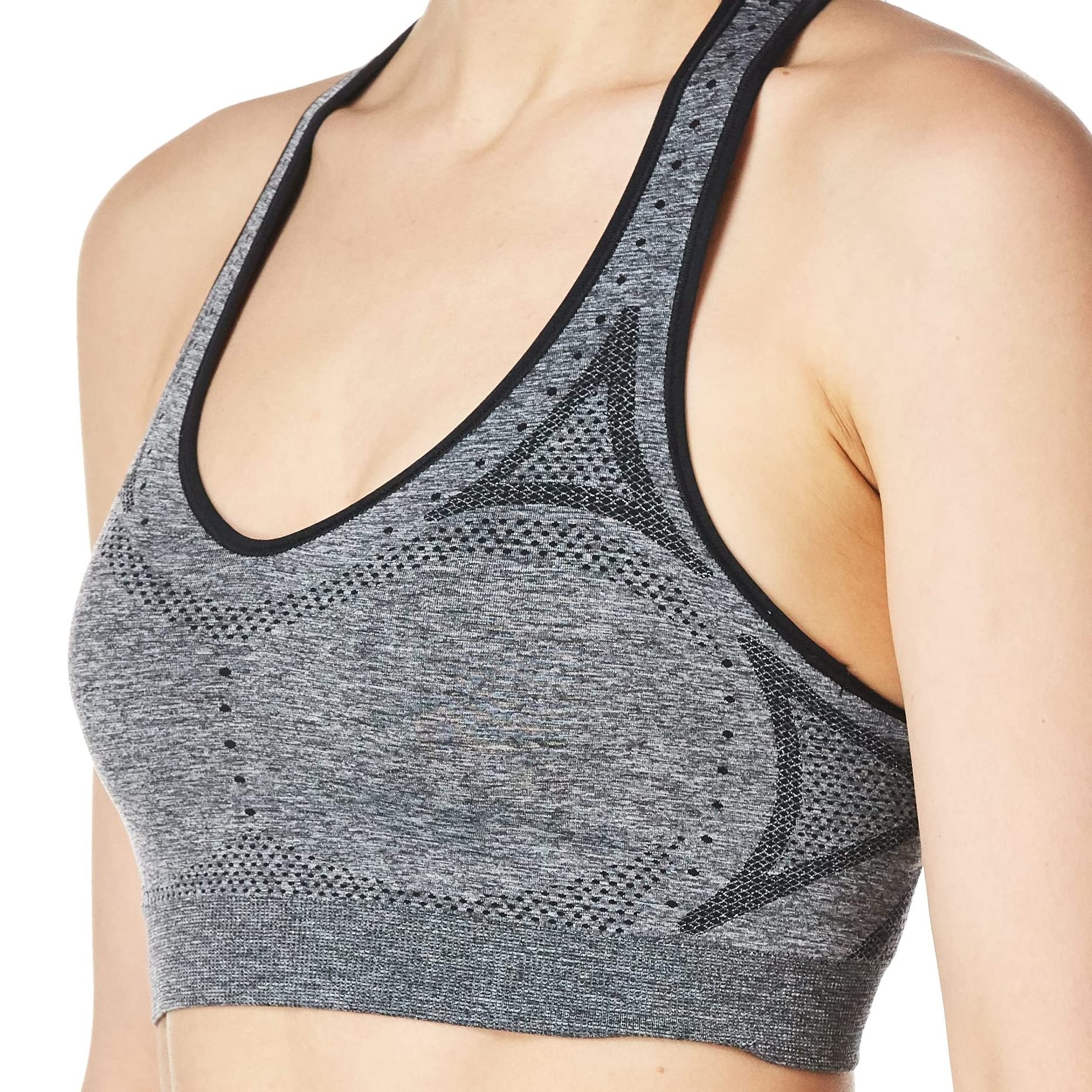 Adjustable Straps Back Wire free Padded Sleeveless Quick Dry Cotton Sports Bra