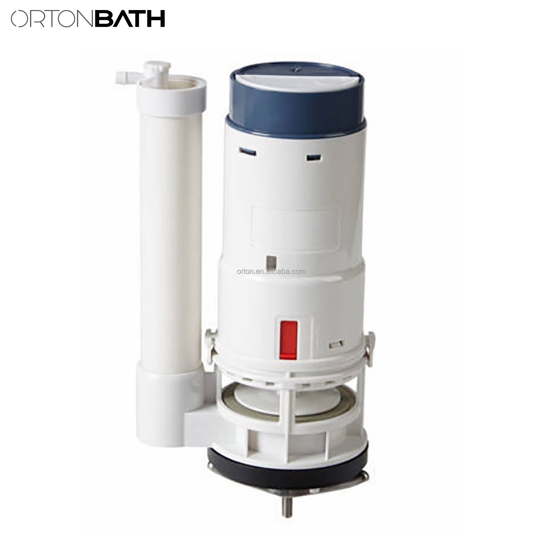 ORTONBATH  Universal Water-Saving Toilet Repair Kit with Dual Flush Valve, Lever Handle, White WATER-SAVING DUAL FLUSH