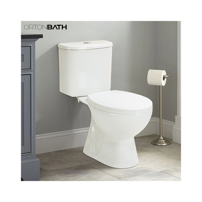 ORTONBATH Africa Nigeria Ghana Bathroom Toilet Set economical two Piece Toilet with PP UF soft close seat cover OTO-1715