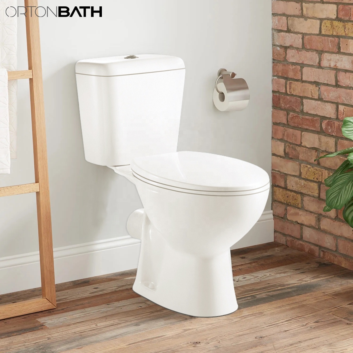 ORTONBATH Nigeria Twyford  Ceramic toto toilet Bathroom Two Piece water closet toilet two piece toilet seats