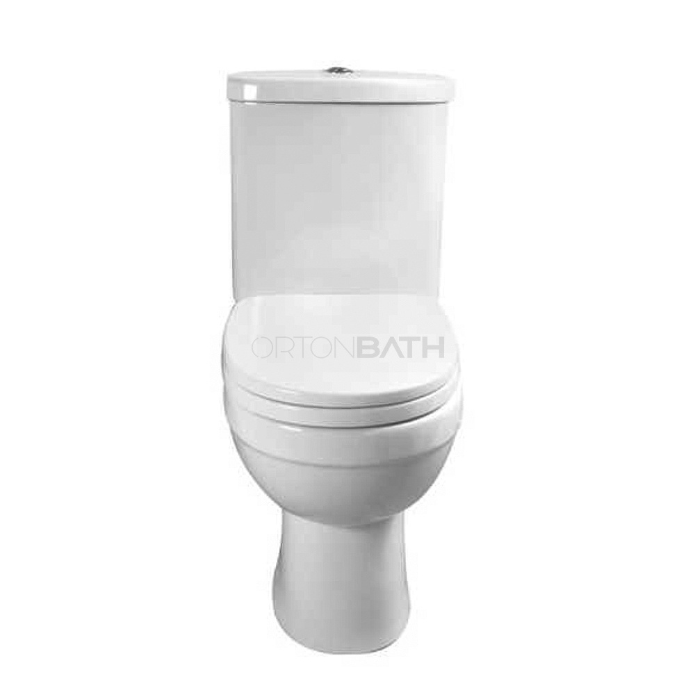 ORTONBATH EUROPE round WASH DOWN BOWL 2-PIECE WASH DOWN Toilet with Standard P trap SOFT CLOSE SEAT COVER DUAL FLUSH