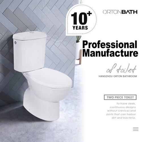 ORTONBATH EU 2pc Twyford  Ceramic toto toilet Bathroom Two Piece water closet toilet two piece toilet seats